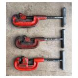 (3) Ridgid No.1-2 Pipe Cutters