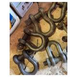 Group of Large Chain Shackles, 6'-8' Long