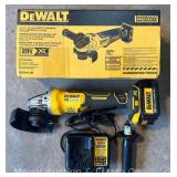 DeWalt Angle Grinder with Brake, Battery, Charger, and Original Box