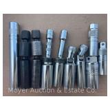 (10) Asst. Snap-On Spark Plug Sockets
