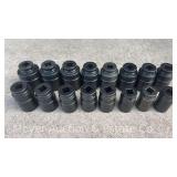 (16) Large Snap-On SAE 3/4' Drive Sockets, SIM Series