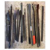 Group of Alignment Bars, Pry Bars, Etc.