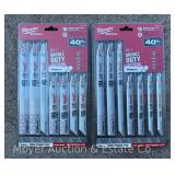 (2) New Mailwaukee Sawzall Blade Sets