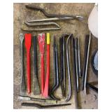 Group of Asst. Chisels, Pry Bars, Etc.