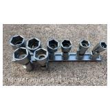 (8) Snap-On SAE Swivel Head Sockets, 3/8' Drive, FS Series