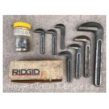 Group of Ridgid Pipe Wrench Parts