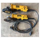 (2) Dewalt Corded Angle Grinders