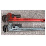 (2) Ridgid 24' Pipe Wrenches, Steel and Aluminum
