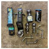 Group of Tow Hitches, Balls, Pins, Etc, Most Appear New