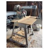 Craftsman 10' Radial Arm Saw, on Craftsman Metal Base