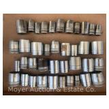 Group of Asst. S-K 1/2' Drive SAE Sockets