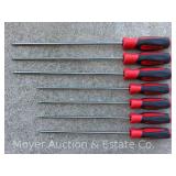 (7) Snap-On Soft Grip Long Reach Torx Screwdrivers, Red