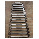 Group of Craftsman Metric Combination Wrenches