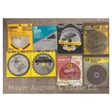 Group of Table Saw Blades, New and Used