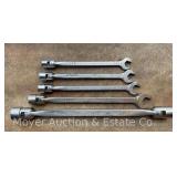 (5) Misc. MAC SAE Flex Head Wrenches
