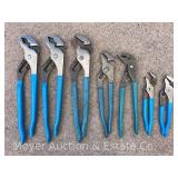 (7) ChanelLock Adjustable Pliers, Asst. Sizes