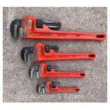 (4) Ridgid Pipe Wrenches: 6', 8', 10' and 14'