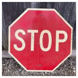 Metal Stop Sign, Single Sided, 30'w
