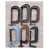 Group of Asst. 6' C Clamps