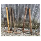 Group of Pick Axes and Adzes