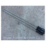 (3) Snap-On Long Reach Screwdrivers, Black