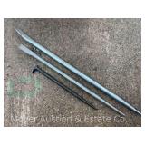 (3) Snap-On Pry Bars, 14'-29' Long