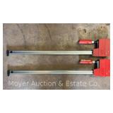 (2) 24' Bessey Bar Clamps