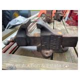 Holland 4' Bench Vise, Marked 14