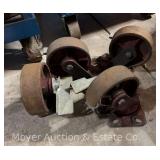 (4) Large 6' Steel Casters