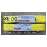 (2) New Pittsburgh 6400lb Lifting Straps