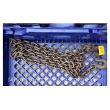 8ft. Chain, with 3/8' Hooks on Both Ends