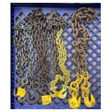 Group of Chains, 4ft.-7ft. Long, See Photos for Details