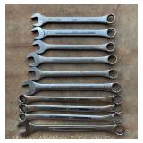 Group of Large Misc. S-K SAE Combination Wrenches