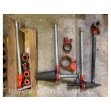 Group of Ridgid Pipe Threaders and Reamers