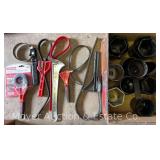 Group of Oil Filter Wrenches and Strap Wrenches