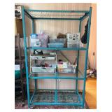 Origami Collapsible Shelf on Casters, 36"x20"x62"h