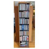 (140) CDs, Mostly Classical and Pop, with Shelf 11"x6"x45"h