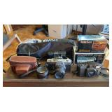 Minolta SRT-201 Film Camera, Lenses, Tripods, Etc.