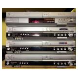 (4) Panasonic VCR/DVD Recorders