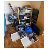 Group of Video Cameras, Electronics, Remotes, Microphones, Etc.