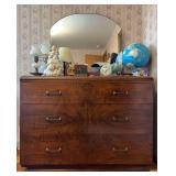 Steul 3 Drawer Dresser with Mirror, 48"x21"x36"h