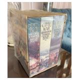 "The Civil War" by Shelby Foote 3 Volume Book Set, Sealed in Plastic