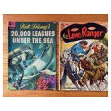 (2) Dell Comic Books, 20,000 Leagues and Lone Ranger