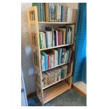 Wooden Book Shelf, Collapsible, 28"x11"x61"h