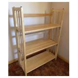 Three-Tier Bookshelf, Collapsible, 28”x12”x37”h