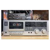 Sanyo RD7 Stereo Cassette Deck, with Realistic Tape Control Center