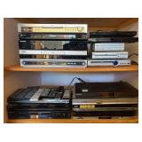 Group of DVD and BluRay Players