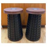 Pair of Mini-Max Colapsible Stools