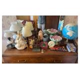 Group of Lamps, Decorative, Aprons, Wall Art, Etc.