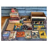Group of Vintage Puzzles, Toys, Etc.